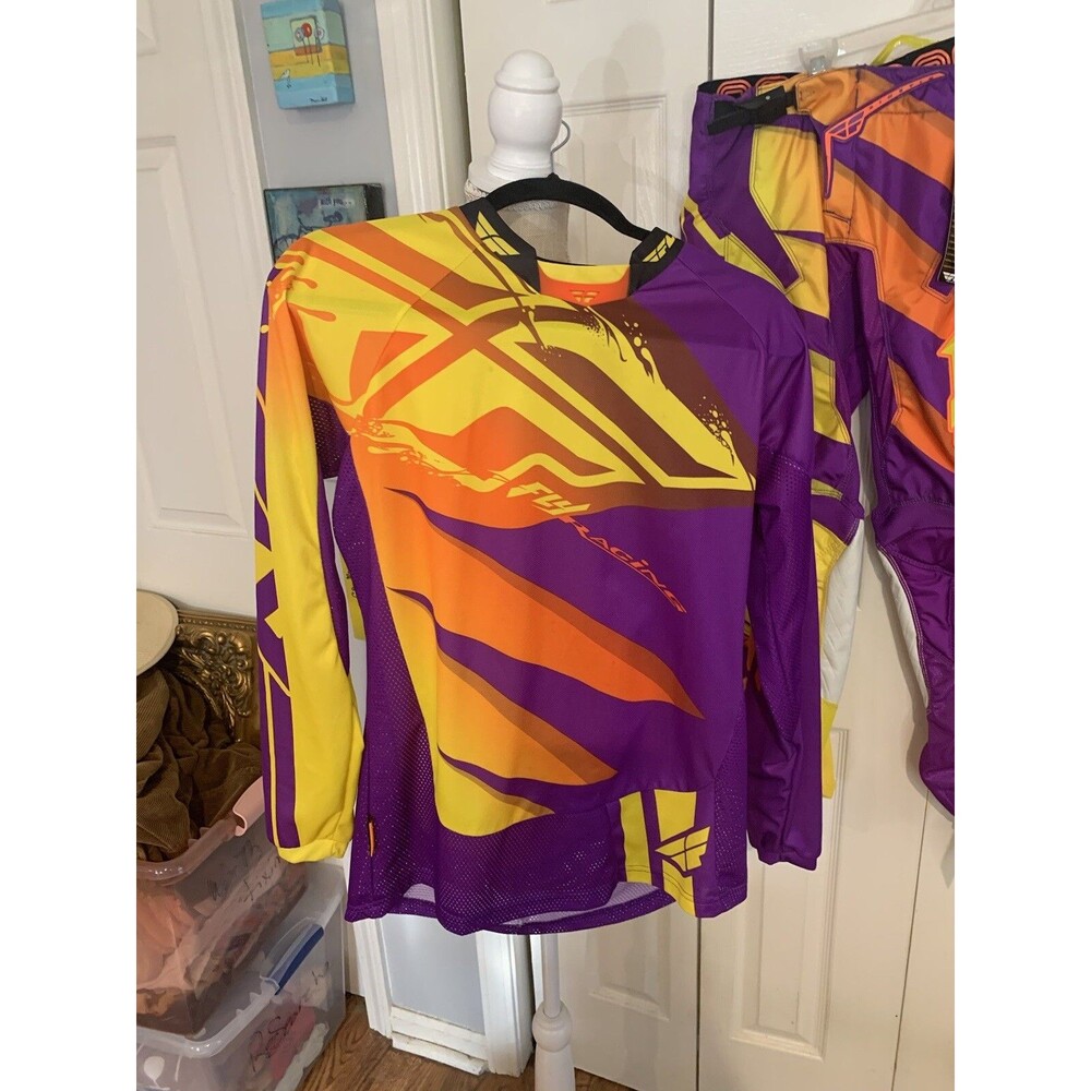 Fly Racing Women's Jersey Riding Shirt Multi-Color Med Long Sleeve Kinetic